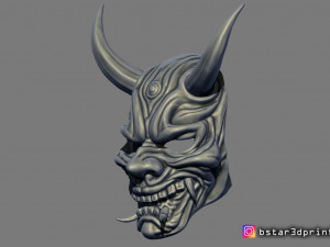 hannya mask -satan mask - demon mask for cosplay 3D Print Model