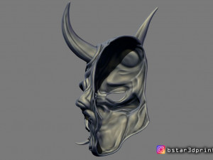 hannya mask -satan mask - demon mask for cosplay 3D Print Model