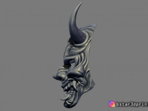 hannya mask -satan mask - demon mask for cosplay 3D Print Model