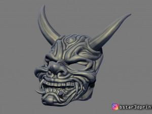 hannya mask -satan mask - demon mask for cosplay 3D Print Model