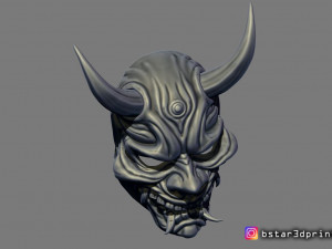 hannya mask -satan mask - demon mask for cosplay 3D Print Model