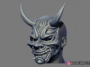 hannya mask -satan mask - demon mask for cosplay 3D Print Model