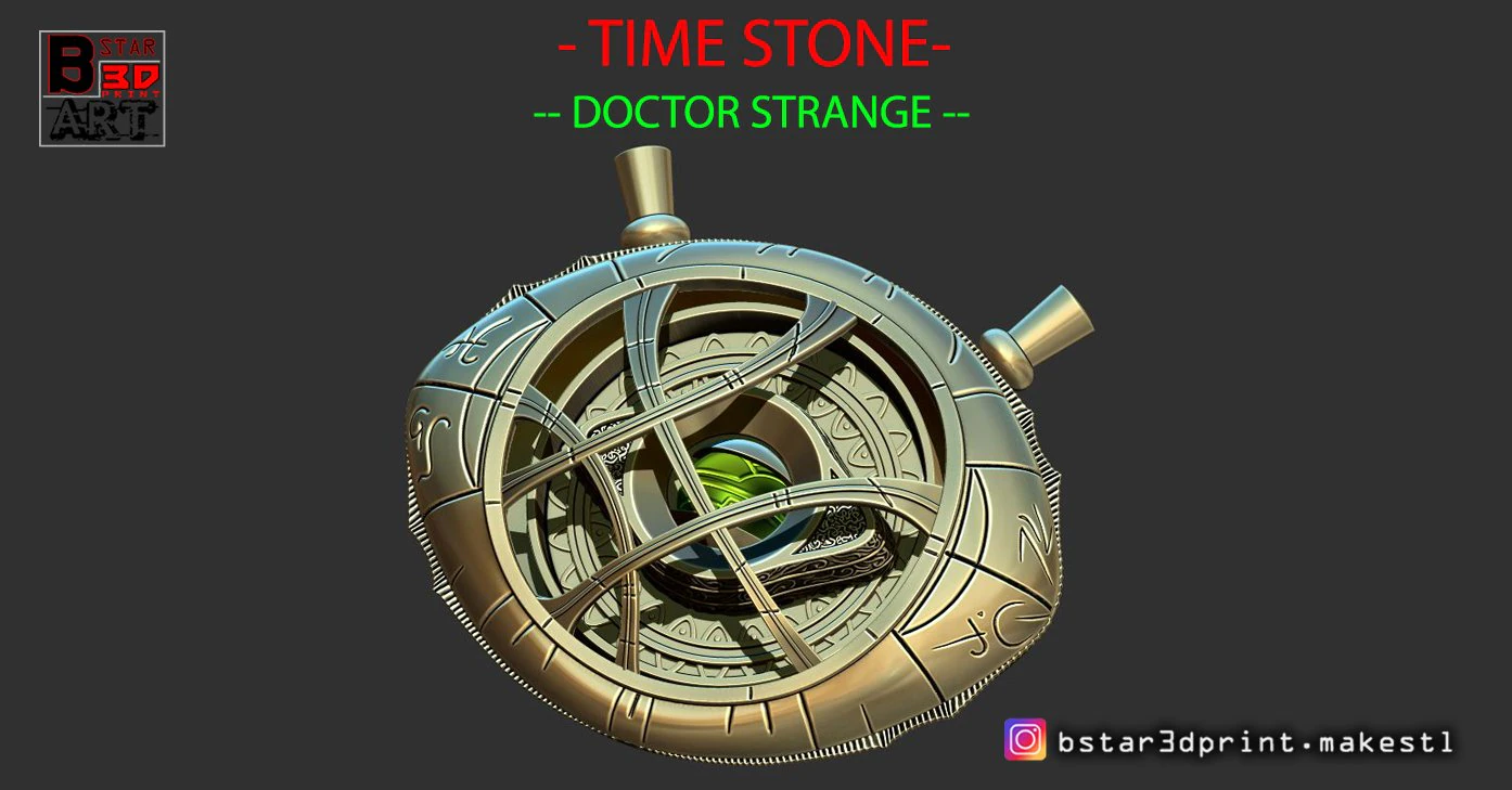 eye of agamotto - time stone - - doctor strange - marvel 3D Print Model .c4d .max .obj .3ds .fbx .stl .blend 