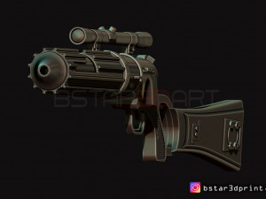 boba fett blaster ee 3 - carbine rifle - star wars for cosplay 3D Принт Модель