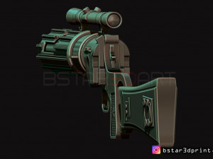 boba fett blaster ee 3 - carbine rifle - star wars for cosplay 3D Принт Модель