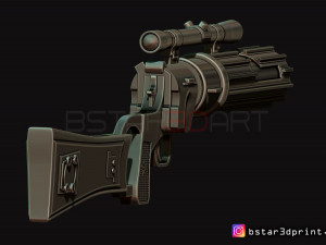 boba fett blaster ee 3 - carbine rifle - star wars for cosplay 3D Принт Модель