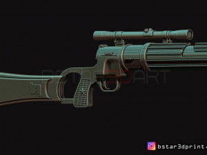 boba fett blaster ee 3 - carbine rifle - star wars for cosplay 3D Принт Модель
