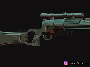 boba fett blaster ee 3 - carbine rifle - star wars for cosplay 3D Print Model