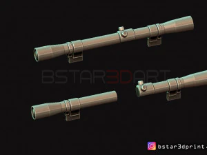 boba fett blaster ee 3 - carbine rifle - star wars for cosplay 3D Print Model
