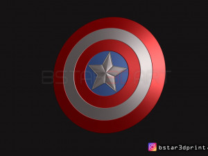 the captain america shield - infinity war - endgame - marvel 3d print model 3D 打印模型