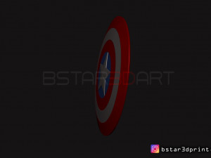 the captain america shield - infinity war - endgame - marvel 3d print model 3D 打印模型
