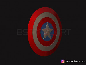 the captain america shield - infinity war - endgame - marvel 3d print model 3D 打印模型
