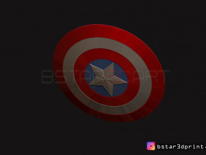 the captain america shield - infinity war - endgame - marvel 3d print model 3D 打印模型