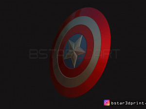 the captain america shield - infinity war - endgame - marvel 3d print model 3D 打印模型