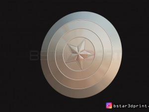 the captain america shield - infinity war - endgame - marvel 3d print model 3D 打印模型