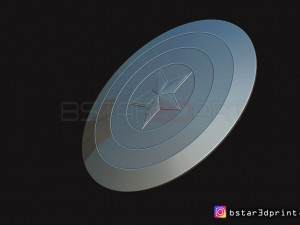 the captain america shield - infinity war - endgame - marvel 3d print model 3D 打印模型
