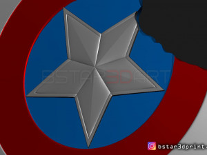 captain america shield damaged - infinity war - endgame-marvel 3d print 3D Принт Модель