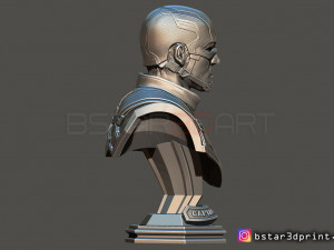 captain america bust - with 2 heads from marvel 3d print model 3D-Druckmodell