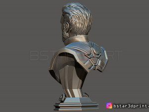 captain america bust - with 2 heads from marvel 3d print model 3D-Druckmodell