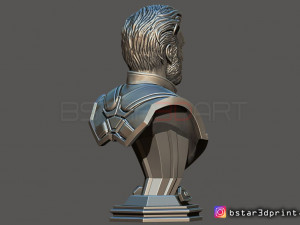 captain america bust - with 2 heads from marvel 3d print model 3D-Druckmodell