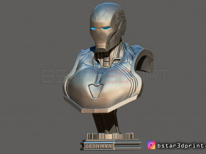 ironman mark 85 bust - infinity war - endgame - from marvel 3d print model 3D-printmodel
