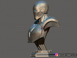 ironman mark 85 bust - infinity war - endgame - from marvel 3d print model 3D Druckmodell