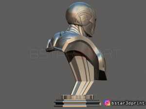 ironman mark 85 bust - infinity war - endgame - from marvel 3d print model 3D Druckmodell