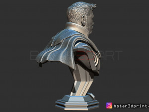 thor bust avenger 4 bust - 2 heads - infinity war - endgame 3d print model Modello di stampa 3D
