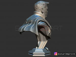 토르 흉상 어벤저 4 흉상 - 머리 2개 - 무한 전쟁 - 엔드게임 3D 프린트 모델 3D 프린트 모델