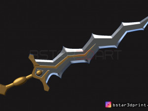 fire emblem awakening robin levin sword - cosplay 3d print model 3D Принт Модель