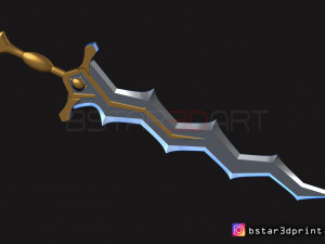 fire emblem awakening robin levin sword - cosplay 3d print model 3D Принт Модель