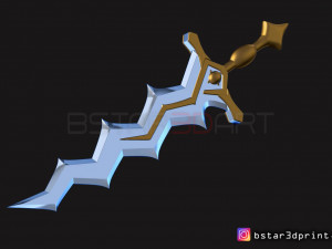 fire emblem awakening robin levin sword - cosplay 3d print model 3D Принт Модель