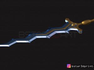 fire emblem awakening robin levin sword - cosplay 3d print model 3D Принт Модель