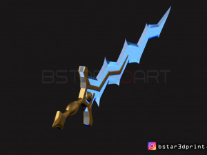 fire emblem awakening robin levin sword - cosplay 3d print model 3D Принт Модель