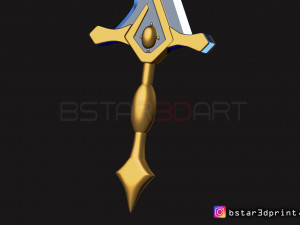 fire emblem awakening robin levin sword - cosplay 3d print model 3D Принт Модель