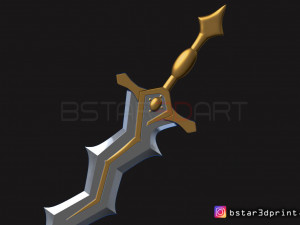 fire emblem awakening robin levin sword - cosplay 3d print model 3D Принт Модель