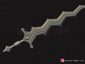 fire emblem awakening robin levin sword - cosplay 3d print model 3D Принт Модель