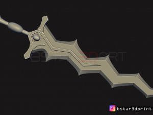 fire emblem awakening robin levin sword - cosplay 3d print model 3D Принт Модель