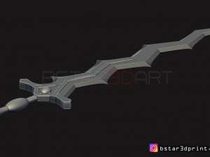fire emblem awakening robin levin sword - cosplay 3d print model 3D Принт Модель