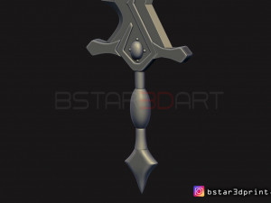 fire emblem awakening robin levin sword - cosplay 3d print model 3D Принт Модель