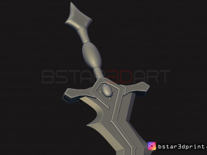 fire emblem awakening robin levin sword - cosplay 3d print model 3D Принт Модель