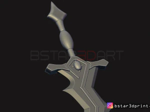 fire emblem awakening robin levin sword - cosplay 3d print model 3D Print Model