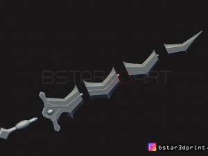 fire emblem awakening robin levin sword - cosplay 3d print model 3D Принт Модель