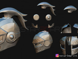 kamen rider brave - helmet for cosplay 3d print model 3Dプリントモデル