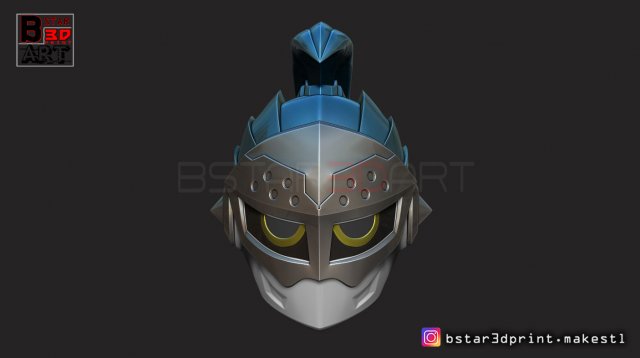 kamen rider brave - helmet for cosplay 3d print model 3Dプリントモデル .c4d .max .obj .3ds .fbx .stl .blend