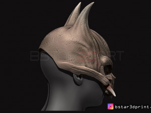 oni skull mask - hannya mask-devil mask for cosplay 3d print model 3D Print Model