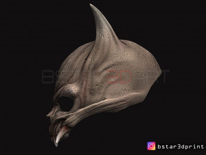 oni skull mask - hannya mask-devil mask for cosplay 3d print model 3D Print Model