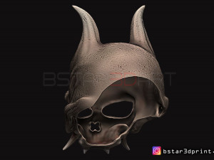 oni skull mask - hannya mask-devil mask for cosplay 3d print model 3D Print Model
