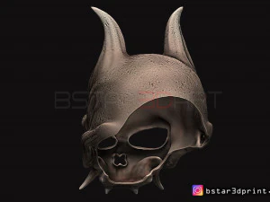 oni skull mask - hannya mask-devil mask for cosplay 3d print model 3D Print Model