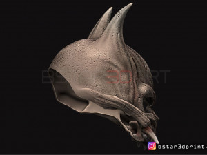 oni skull mask - hannya mask-devil mask for cosplay 3d print model 3D Print Model